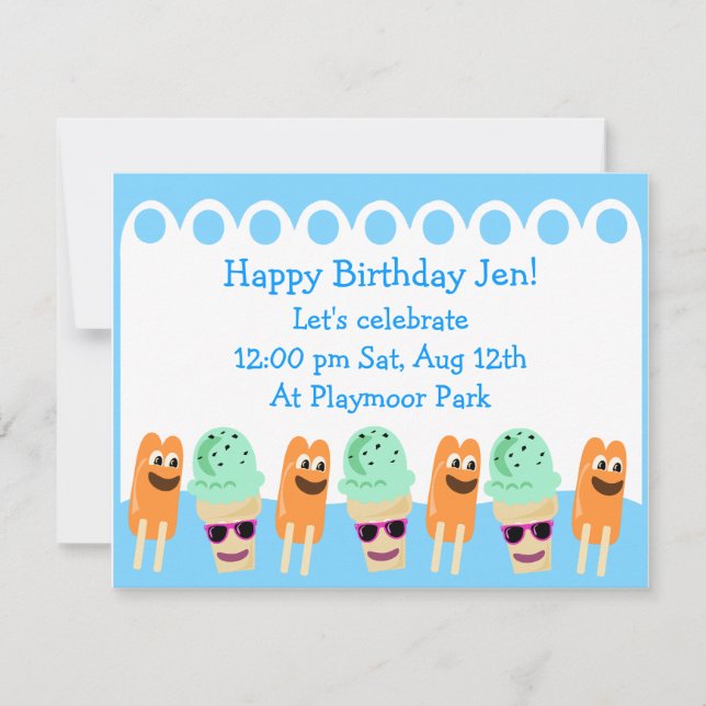 So Cute Summer Fun Invite (Front)
