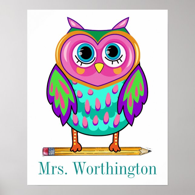 So Cute Teacher Poster (Front)