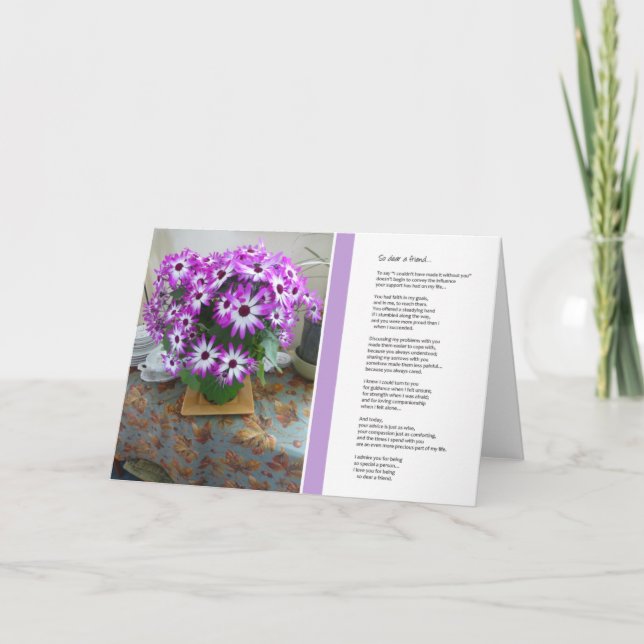 So dear a friend... card (Front)