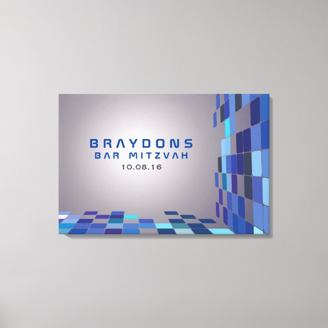 SO DIGITAL Bar Bat Mitzvah Sign In Board (Front)