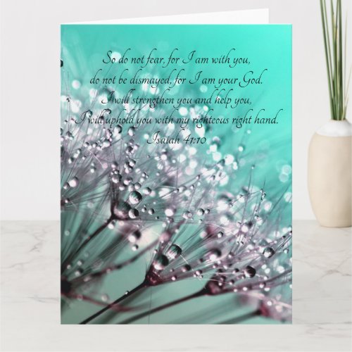 So Do Not Fear Isaiah 4110 Bible Verse Card