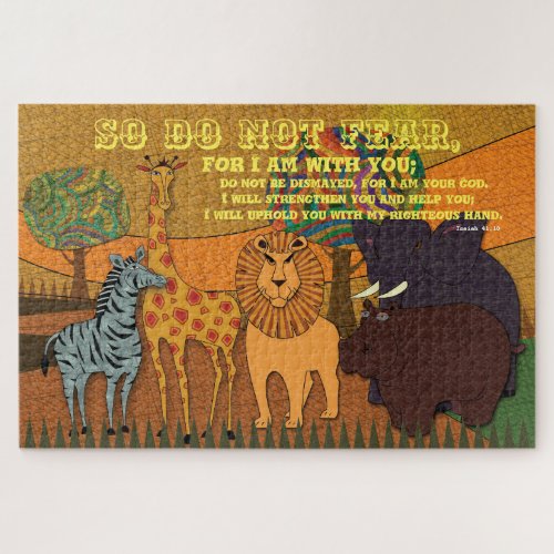 So do not fear jungle animals jigsaw puzzle