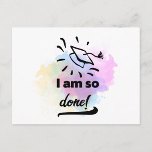 So Done Grad Postcard