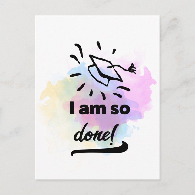 So Done Grad Postcard (Front)