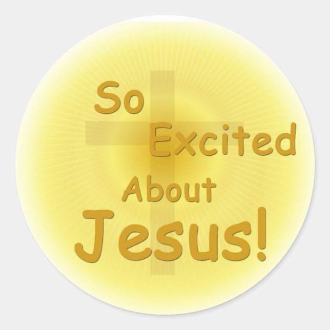 "So Excited About Jesus" Stickers (Front)
