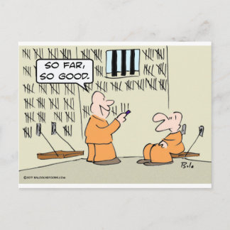 So far, so good - in prison postcard