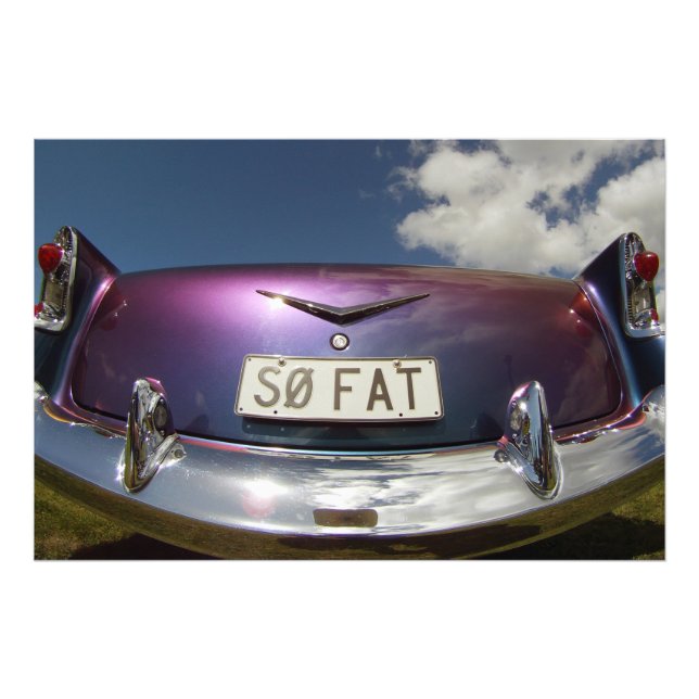 SO FAT - Classic Cars Beach Hop Photo Print (Front)
