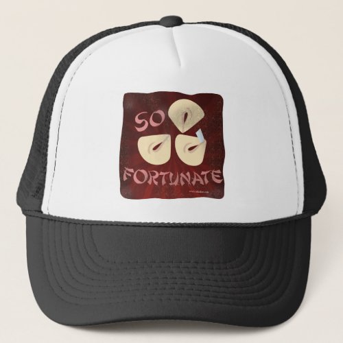 So Fortunate Cookie Funny Food Cartoon Trucker Hat