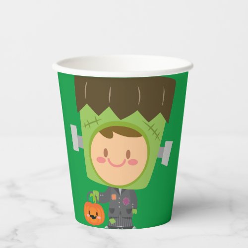 So Franken Cute Frankenstein Kids Halloween Paper Cups