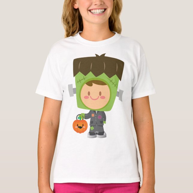 So Franken Cute Frankenstein Kids Halloween T-Shirt (Front)