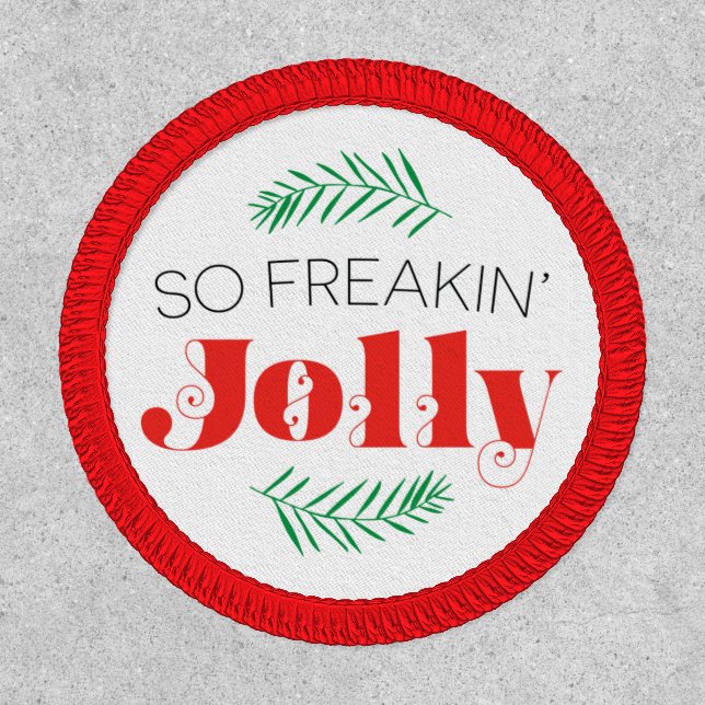 So Freakin Jolly Christmas Patch (Front)