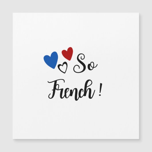 So French magnetic card (Front)
