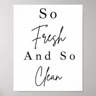 So Fresh And So Clean Bathroom Wall Decor