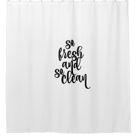 So Fresh Clean Personalized Shower Curtain Zazzle Com