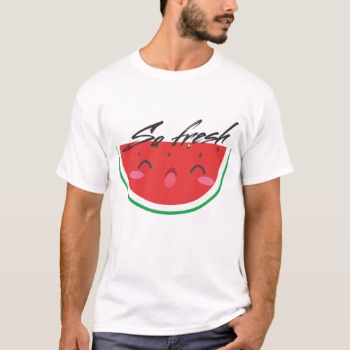 So fresh _ Watermelon Cute Fun Summer Watermelon G T_Shirt