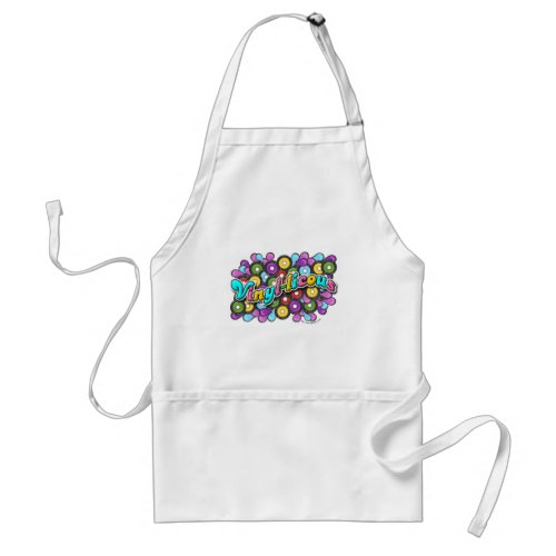 So Fun Record Slogan Colorful Art Design Adult Apron