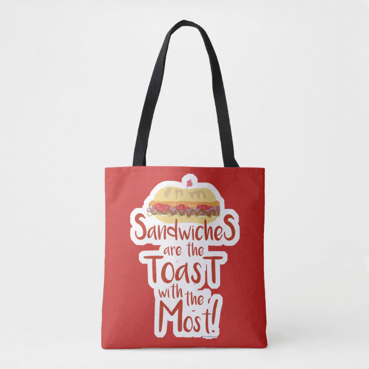 Aggressive Transplant Charming So Funny Sandwich Slogan Toast Most Epic Tote Bag | Zazzle