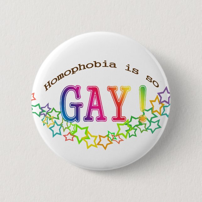 so gay! pinback button (Front)