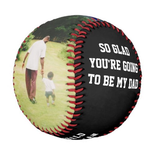 SO GLAD FUTURE DAD Adoption Fathers Day Baseball