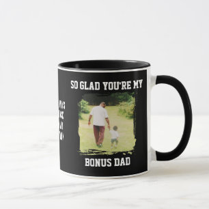 So Glad You're My Bonus Dad Fathers Day Mug