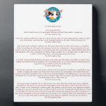 "So God Made A Dog" complains Plaque<br><div class="desc">Stand up plaque</div>
