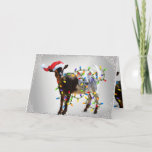 SO Good Christmas Goat Holiday Card