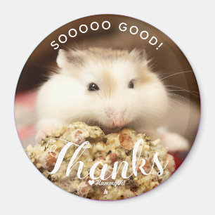So Good Cute White Brown Robo Hamster Magnet
