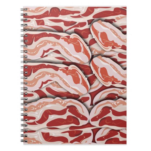 So Good Fun Epic Illustrated Bacon Pattern Design Notebook