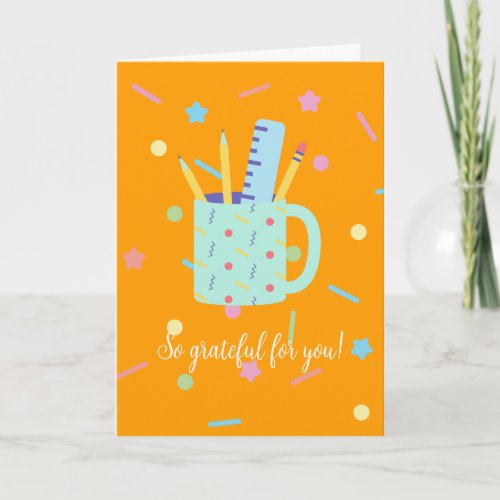 So Grateful For You Admin Professional Day Card