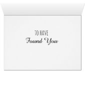 So Grateful, I found you, Romantic Couple's Card (Inside Horizontal (Bottom))