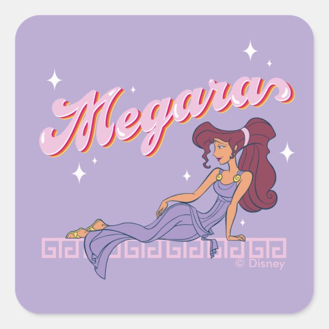 So Greek. So Chic. Megara Square Sticker (Front)