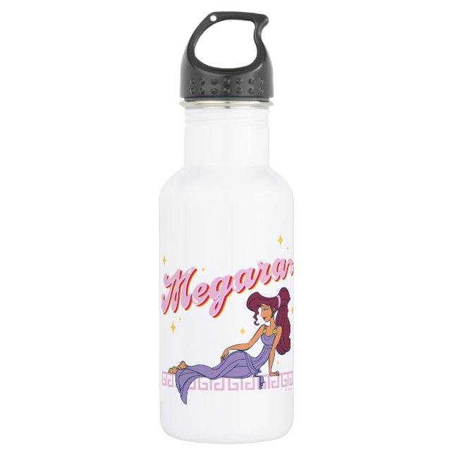 So Greek. So Chic. Megara Stainless Steel Water Bo Bottle (Front)
