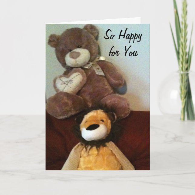 SO HAPPY ABOUT YOUR ADOPTION NEWS CARD (Front)