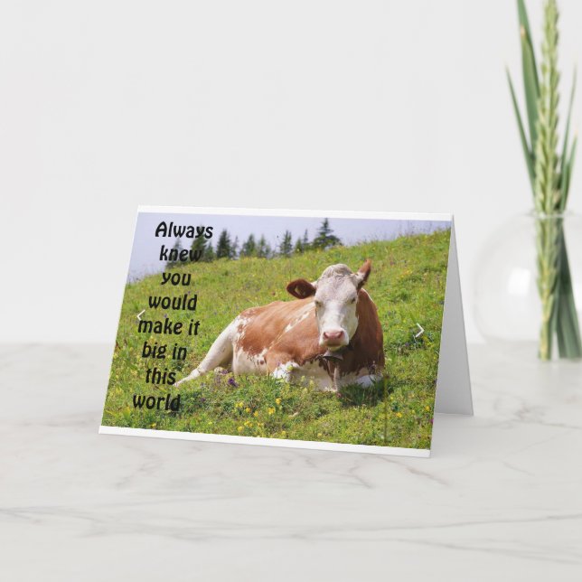 SO HAPPY AND WANT TO CONGRATULATE YOU CARD (Front)