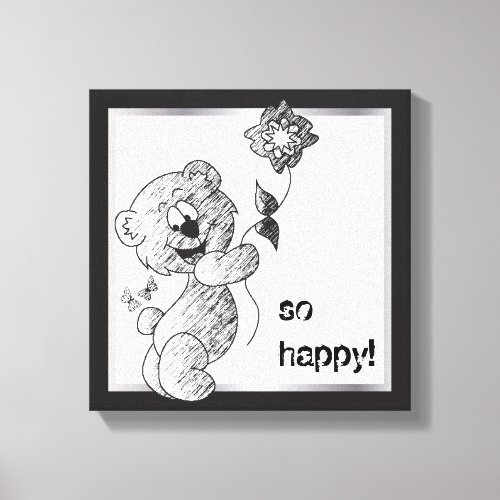 So Happy Bear Canvas Designs