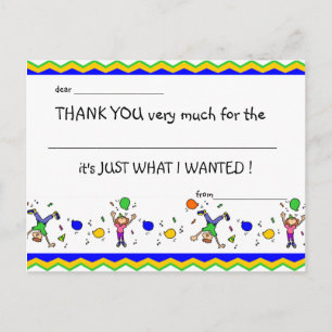So Happy - Kids thank you card