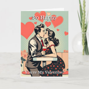 So Happy You're my Valentine Pop Art Card