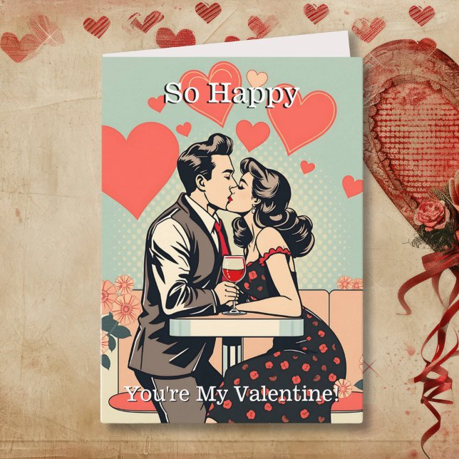 So Happy You're my Valentine | Pop Art Card (Creator Uploaded)