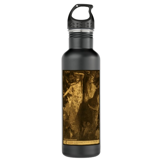 So haunted Moonlight Guardians of the Night Stainless Steel Water Bottle (Front)