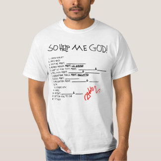 So Help Me God! Music T-Shirt