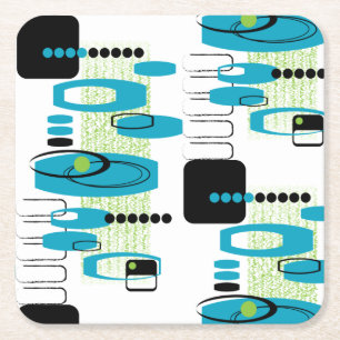 So Hip A Go-Go Napkins Square Paper Coaster