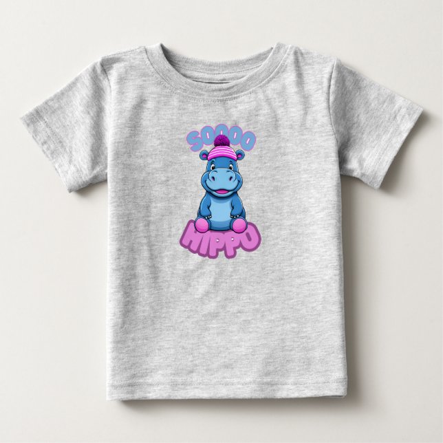 So Hippo Baby and Toddler Shirt (Front)