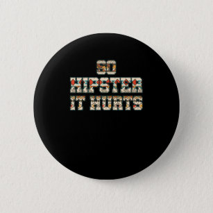 So Hipster It Hurts Urban Style Mustache Beard Gif Button