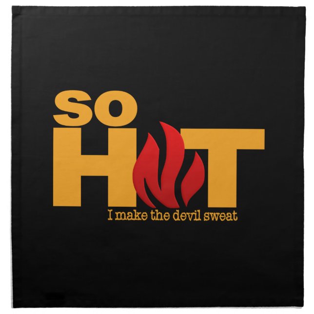SO HOT custom cloth napkins (Front)