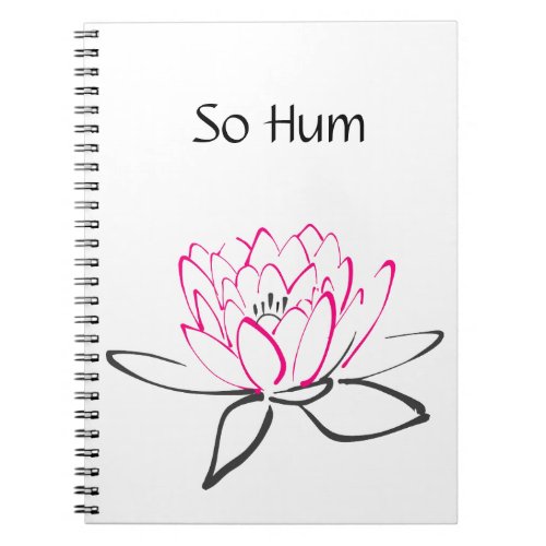 So Hum Pink Black Lotus Journal