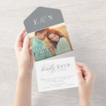So In Love All In One Simple Wedding Invitation<br><div class="desc">Designed by Berry Berry Sweet . Visit our website at www.berryberrysweet.com for modern stationery and personalized gifts!</div>