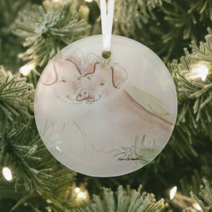 So In Love by Hevener Glass Ornament