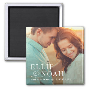 So In Love Editable Color Save The Date Magnet