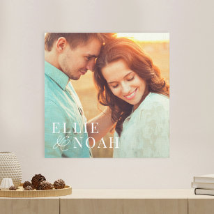 So In Love Personalised Photo Wrapped Canvas