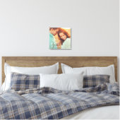 So In Love Personalized Photo Wrapped Canvas (Insitu(Bedroom))
